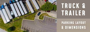 Tractor Trailer Truck Parking Lot Layout Dimensions